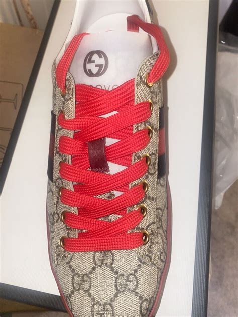 ebay mens gucci trainers|usedguccislidessize8onebay.